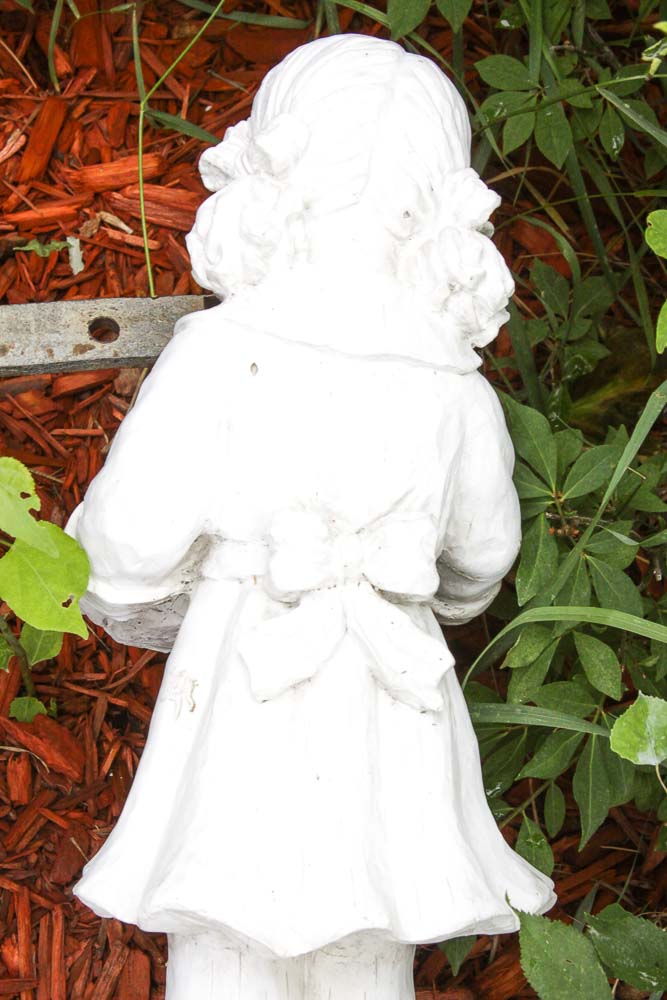 Garden Figures of a Boy and Girl
