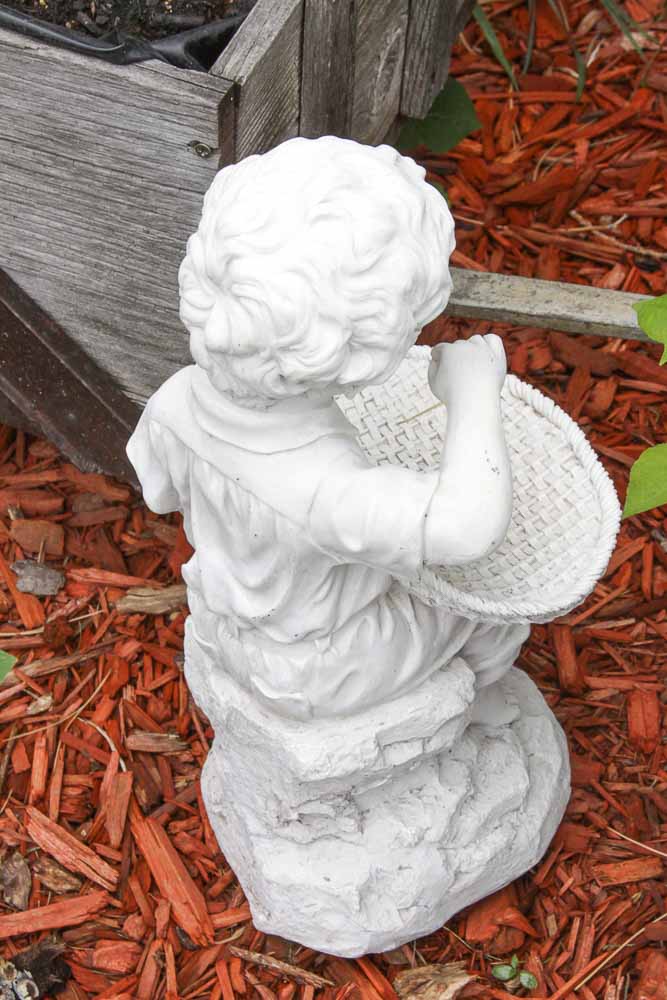 Garden Figures of a Boy and Girl