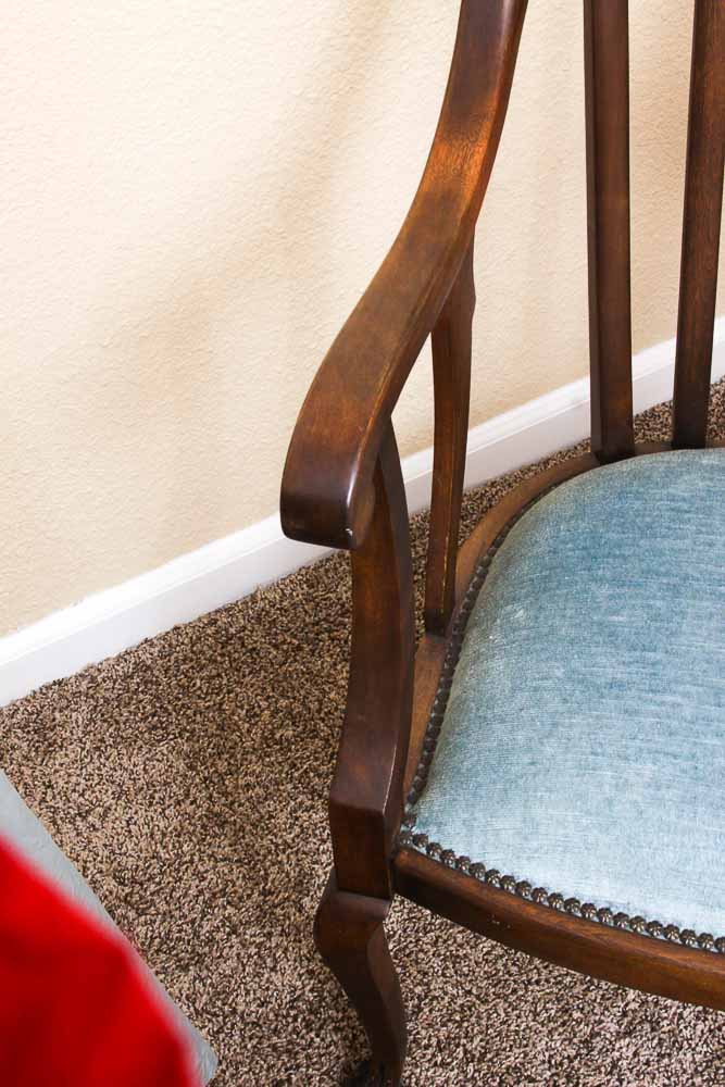 Vintage Edwardian Style Upholstered Settee