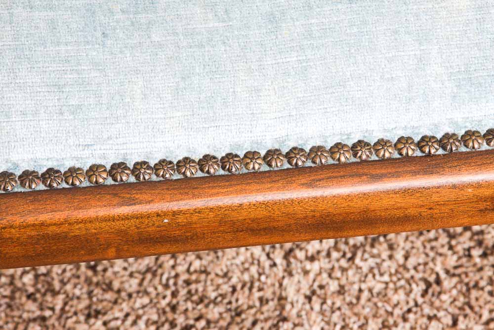 Vintage Edwardian Style Upholstered Settee