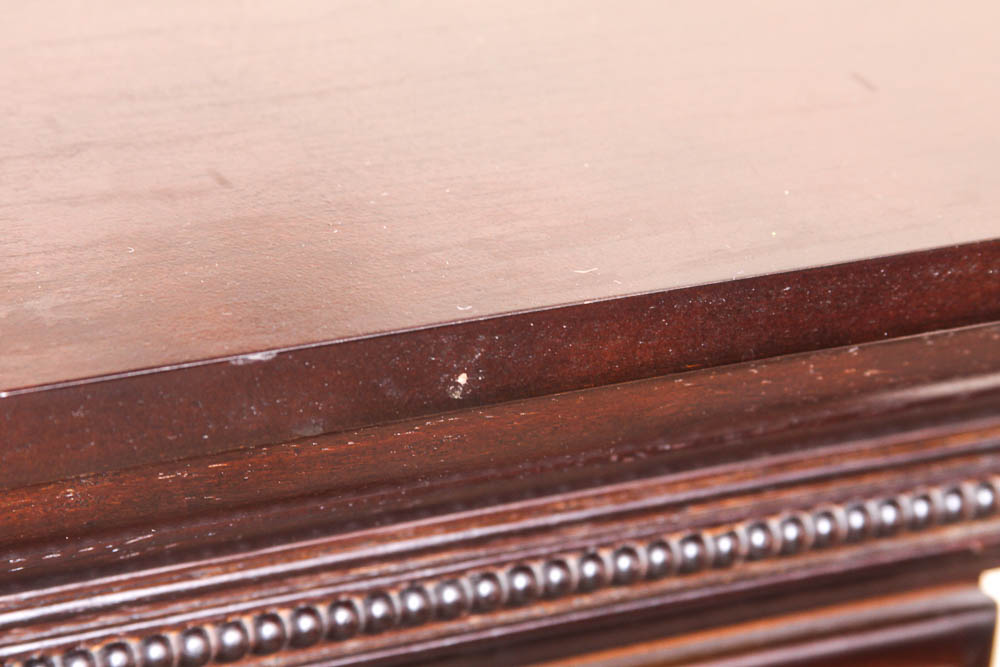 Faux Fireplace with Wooden Mantel