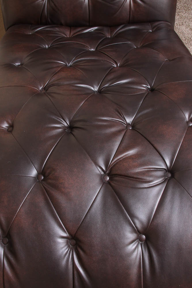 Ashley Furniture Tufted Faux Leather Lounge