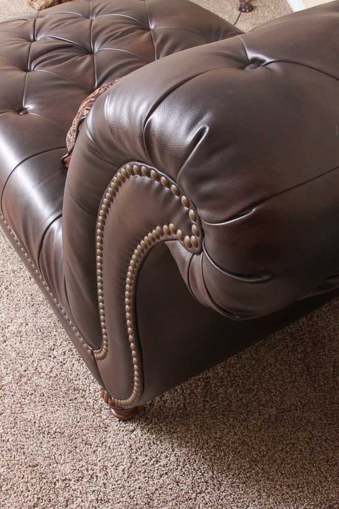 Ashley Furniture Tufted Faux Leather Lounge