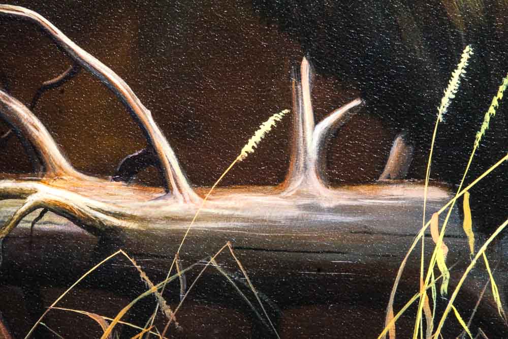 Leo Stans Giclée Print on Canvas "Elk Portrait"