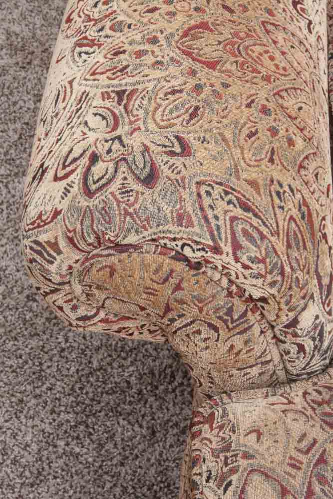 Hillcraft Furniture Upholstered Chair and Ottoman