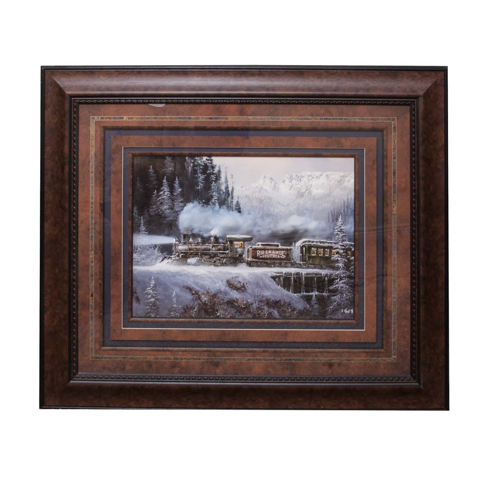 Ted Blaylock Offset Lithograph "Hardpull to Orway"