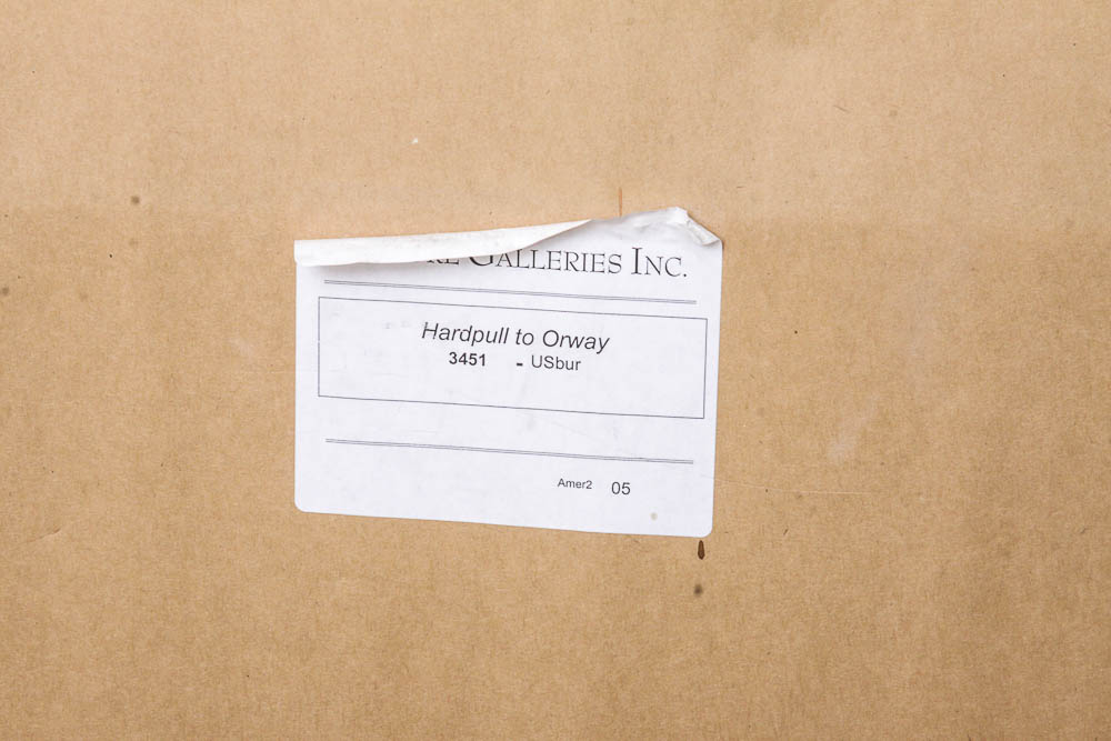 Ted Blaylock Offset Lithograph "Hardpull to Orway"