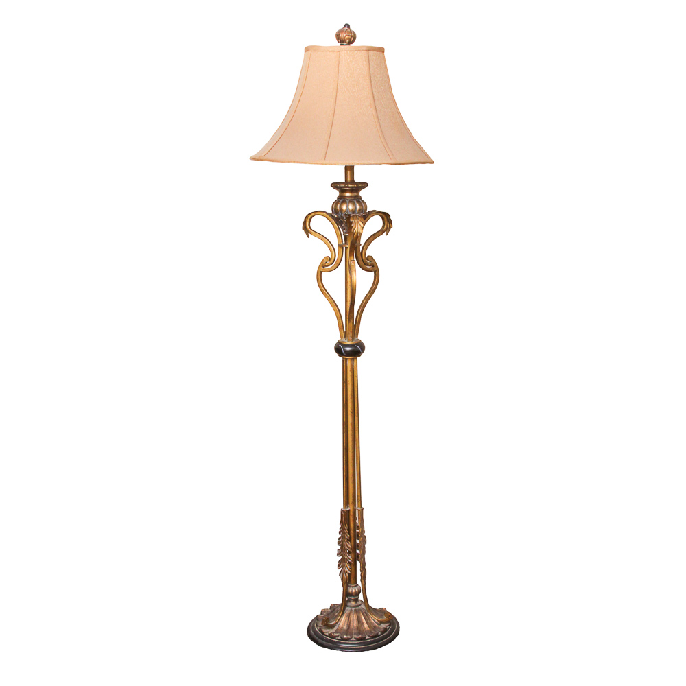 Ornate Metal Floor Lamp