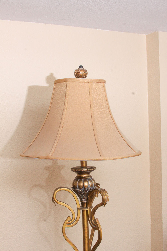 Ornate Metal Floor Lamp
