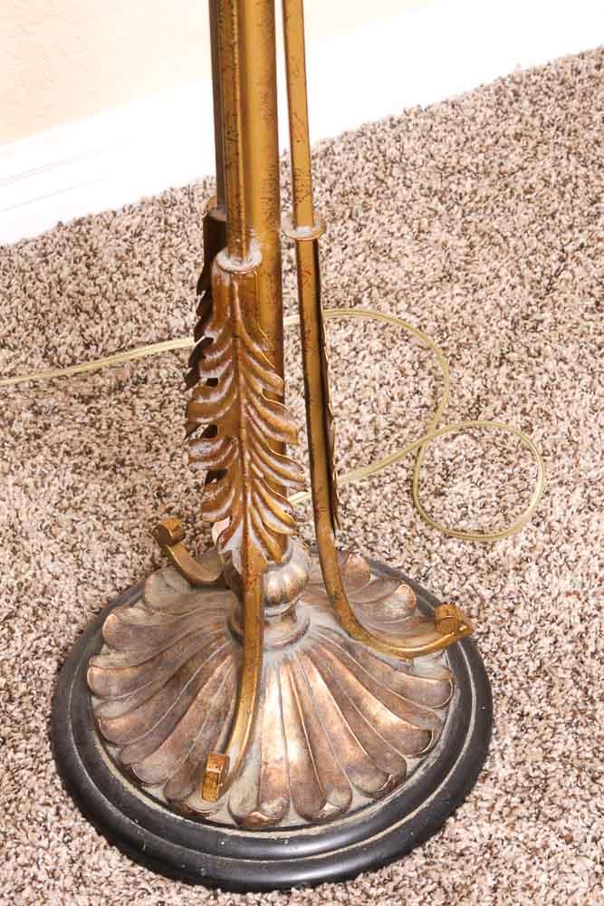 Ornate Metal Floor Lamp