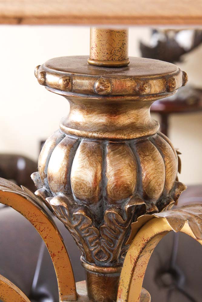 Ornate Metal Floor Lamp
