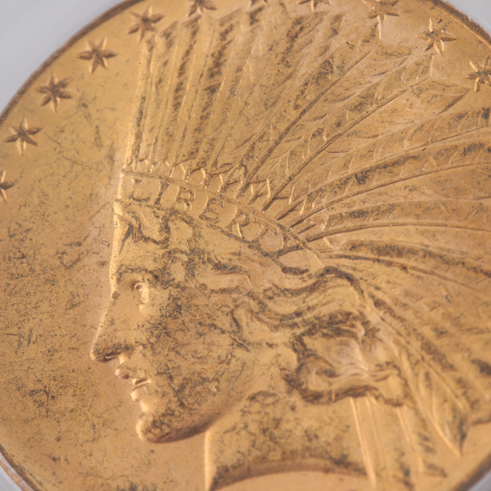 Encapsulated and Graded MS62 (by PCGS) 1926 Indian Head $10 Gold Eagle