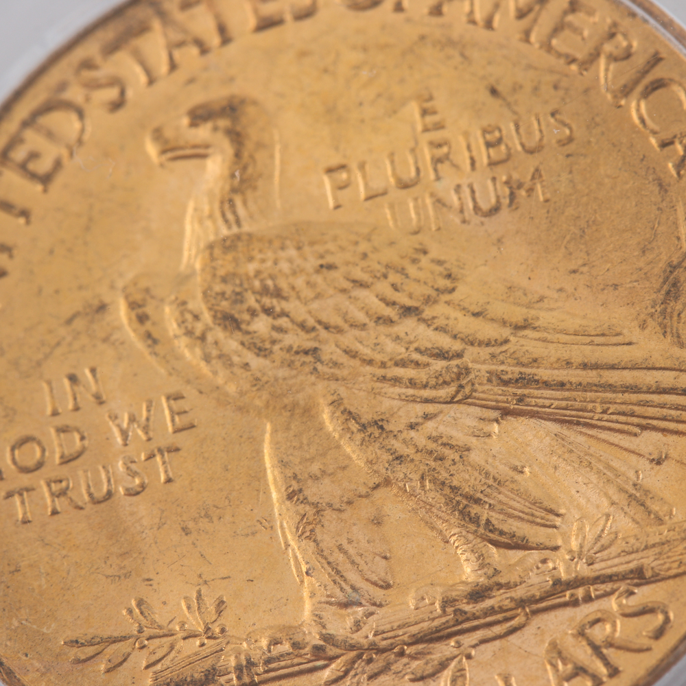 Encapsulated and Graded MS62 (by PCGS) 1926 Indian Head $10 Gold Eagle