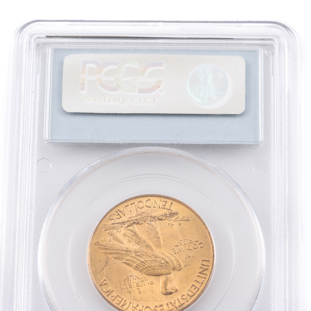 Encapsulated and Graded MS62 (by PCGS) 1926 Indian Head $10 Gold Eagle