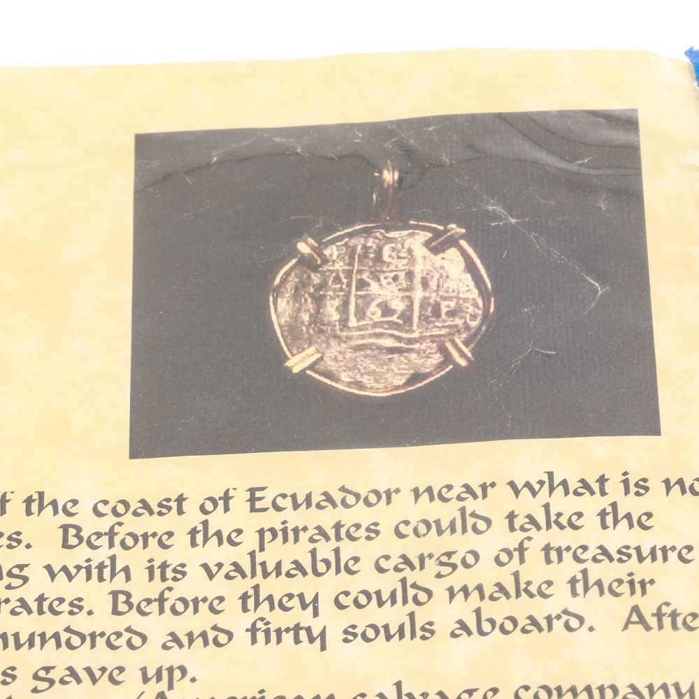 1669 One Reale Silver Cob Coin from the Santa Maria De La Consolacion Shipwreck