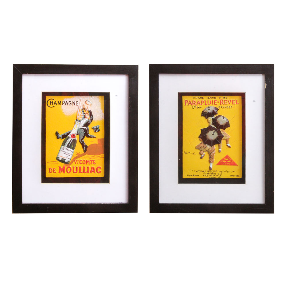 Framed French Advertisement Reproductions