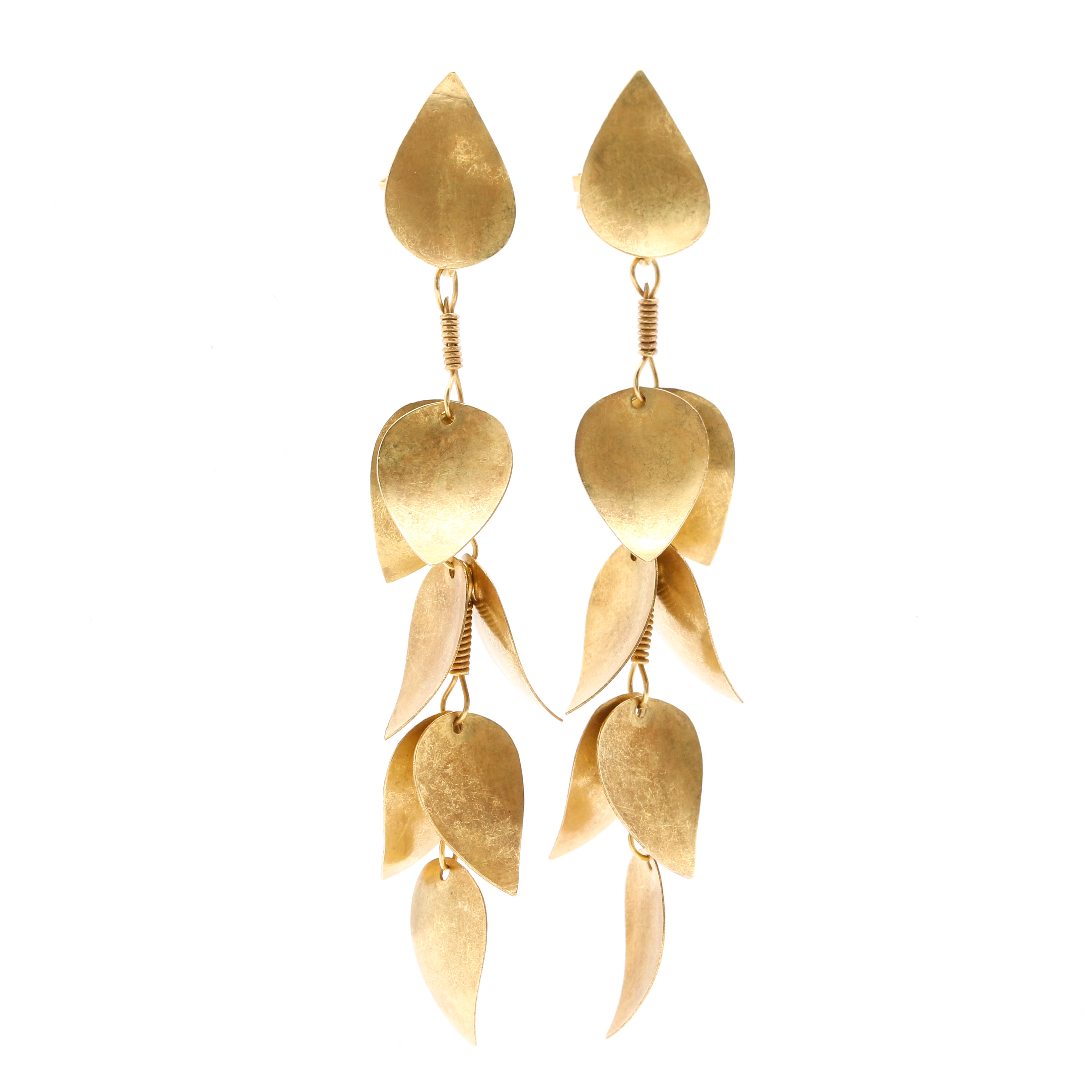 14K Yellow Gold Dangle Earrings