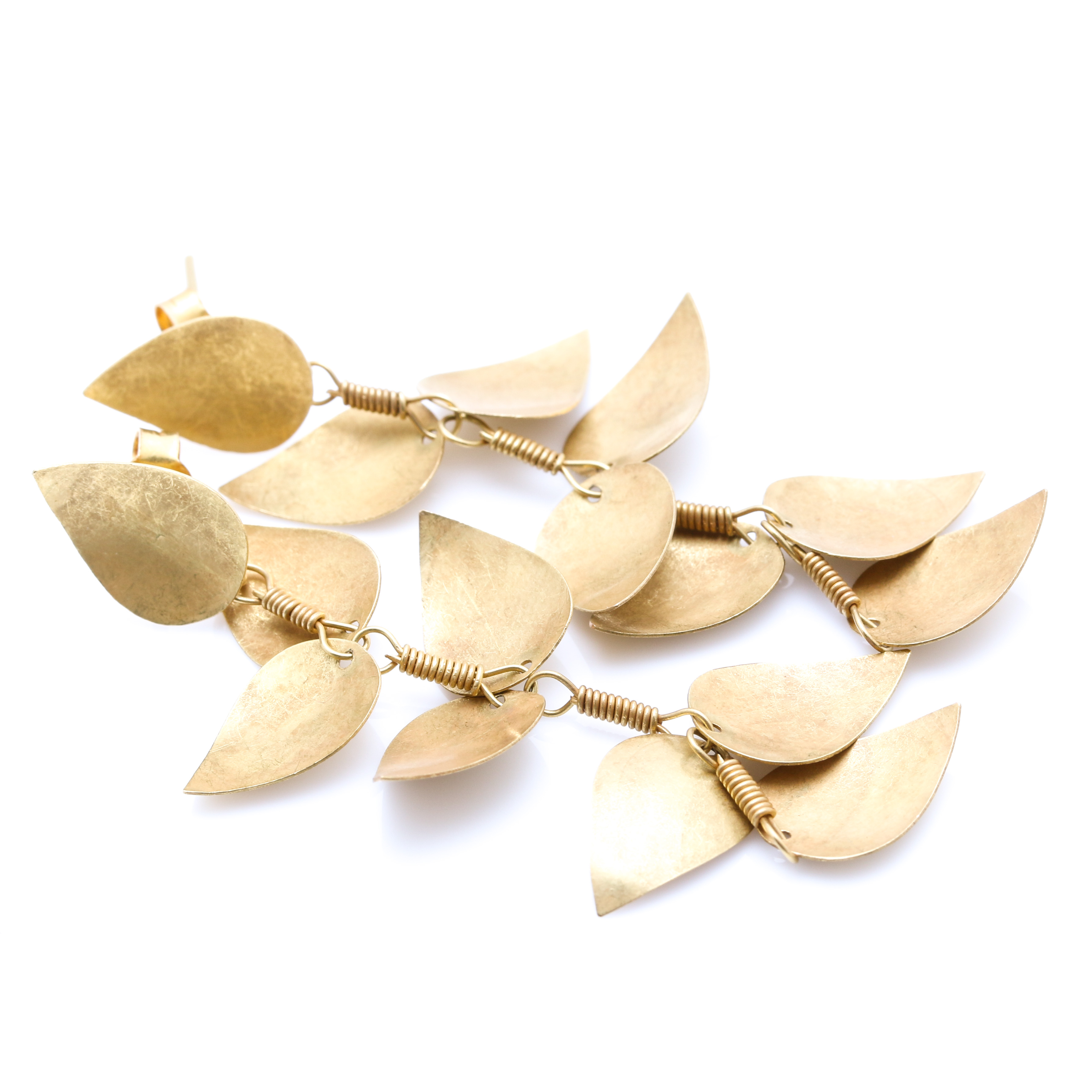 14K Yellow Gold Dangle Earrings