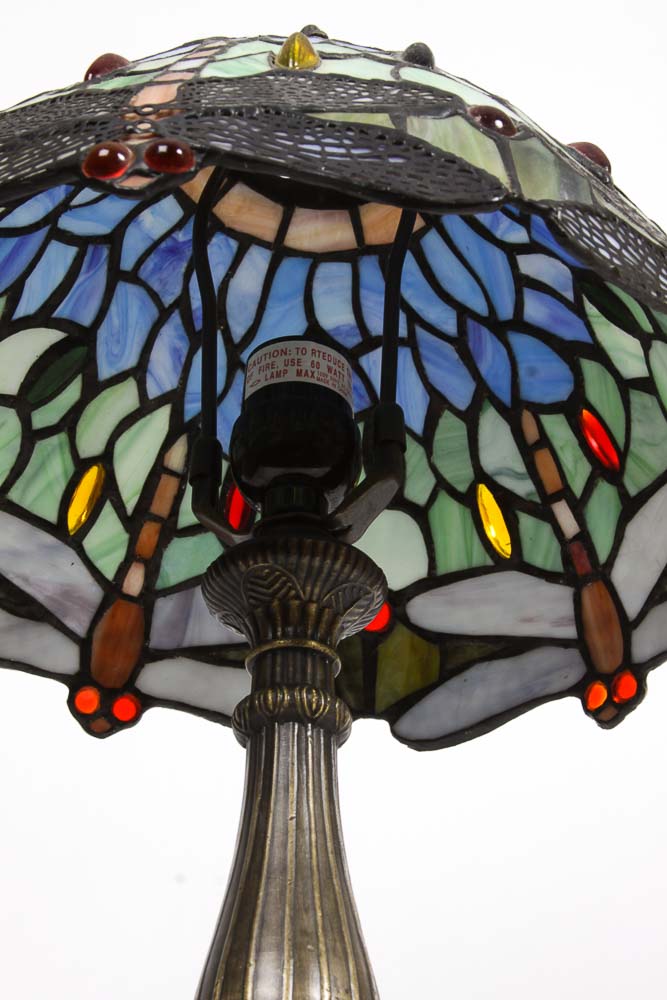 Tiffany Style Stained Glass Table Lamp
