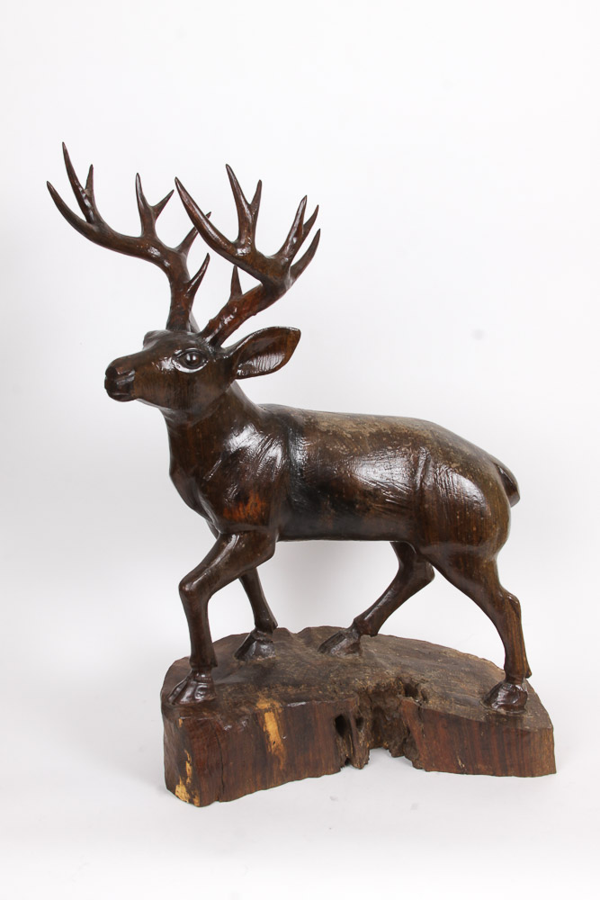 Carved Wooden Animal Figurines