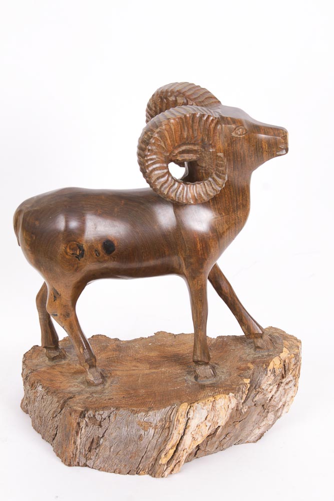 Carved Wooden Animal Figurines