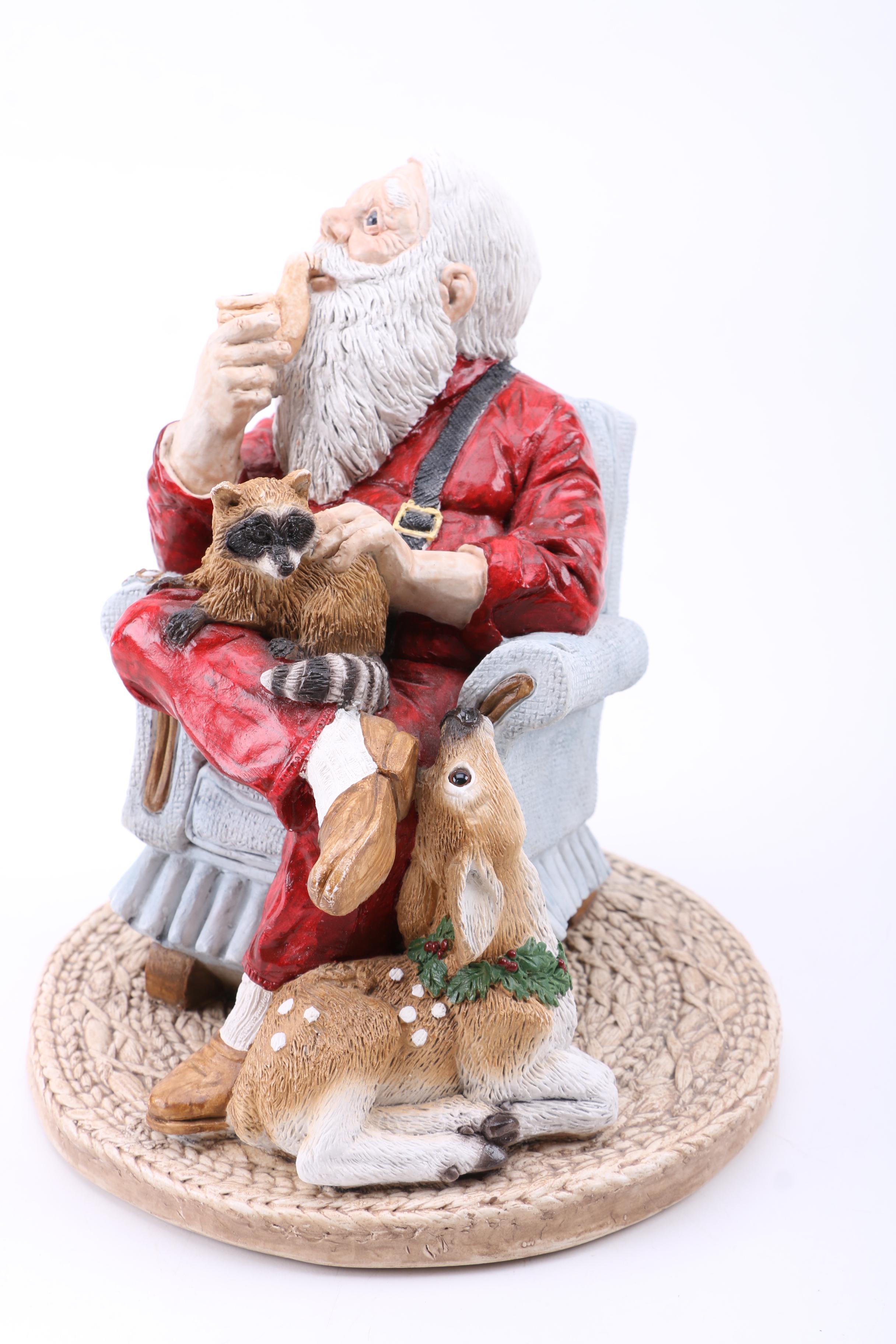 United Design Limited Edition Ceramic Santa Clause Figurines