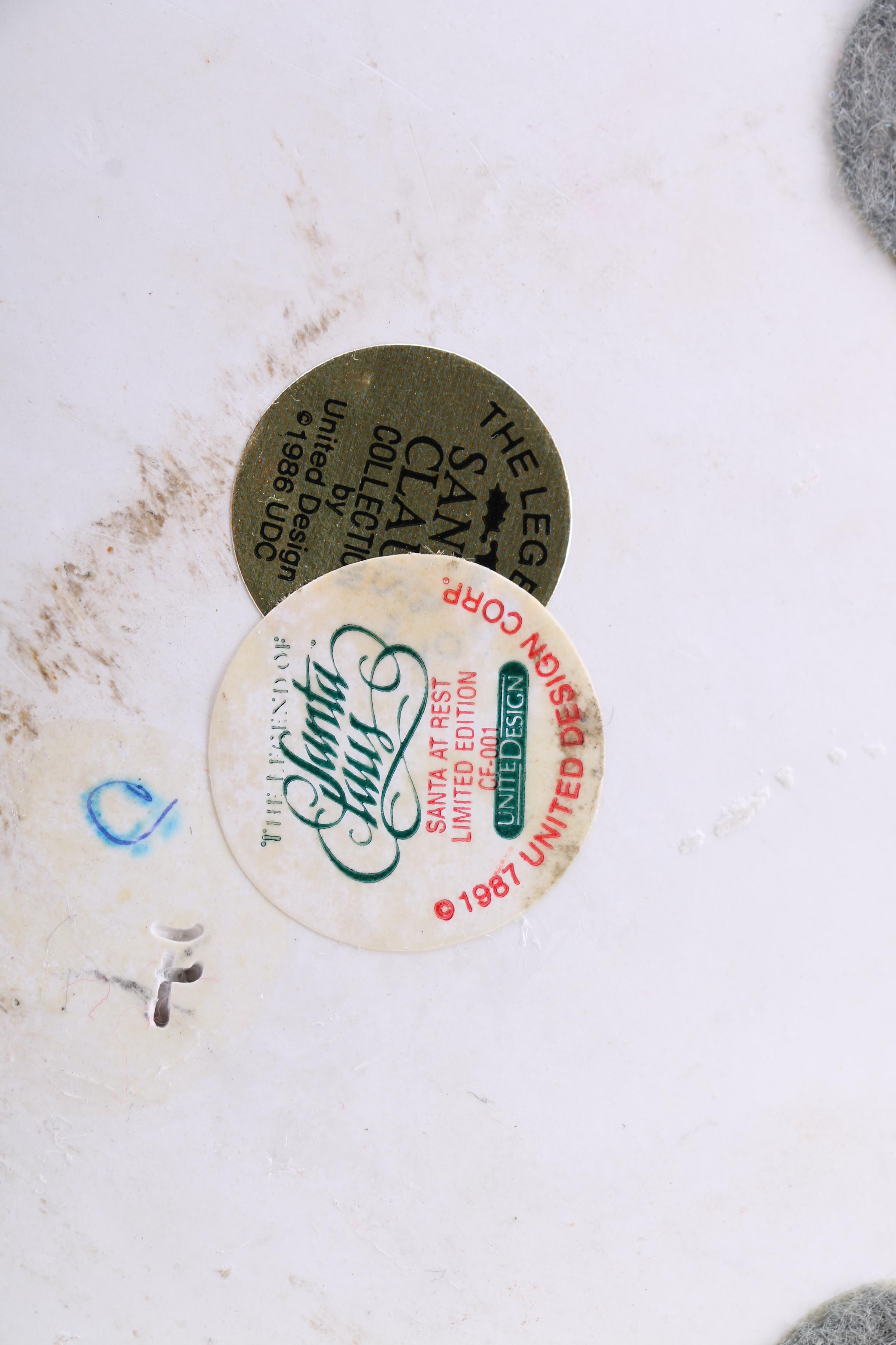 United Design Limited Edition Ceramic Santa Clause Figurines