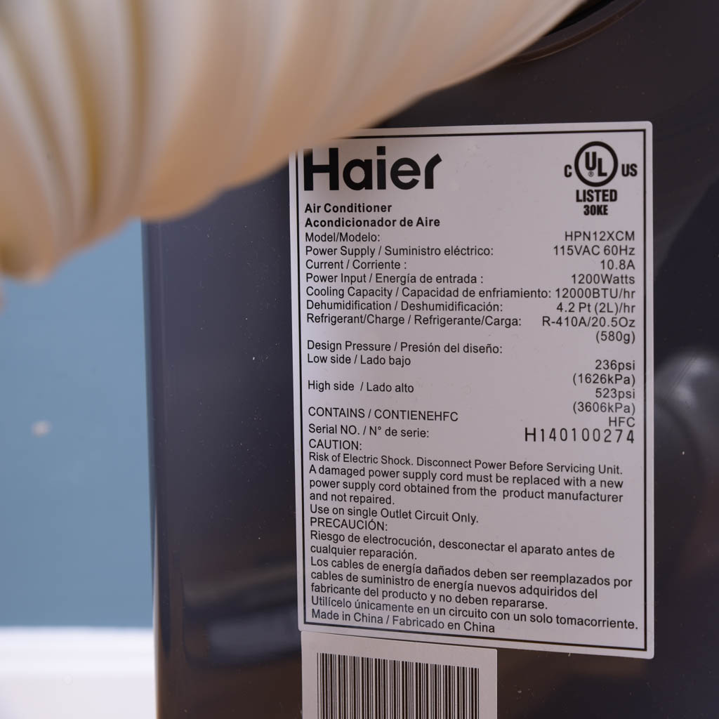 Haier Portable Air Conditioner and Lasko Tower Fan