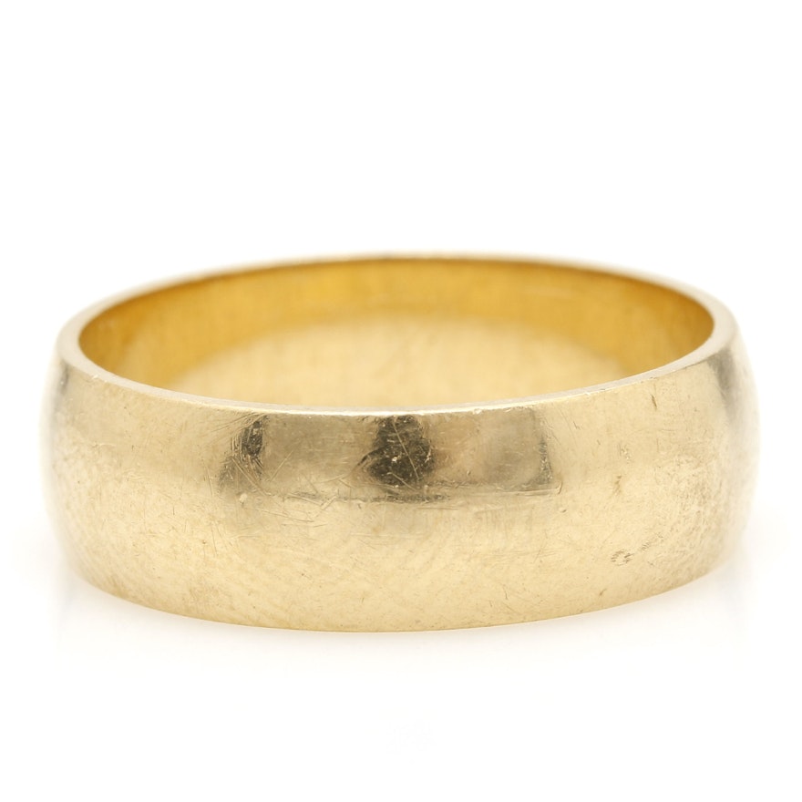 14K Yellow Gold Band