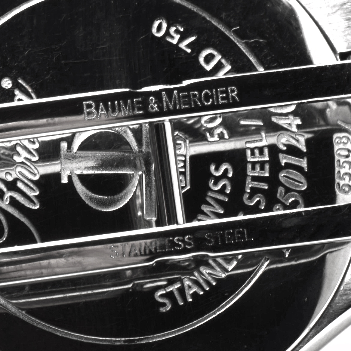 Baume & Mercier Riviera 18K Gold & Steel Mother of Pearl and Diamond Face Quartz Watch