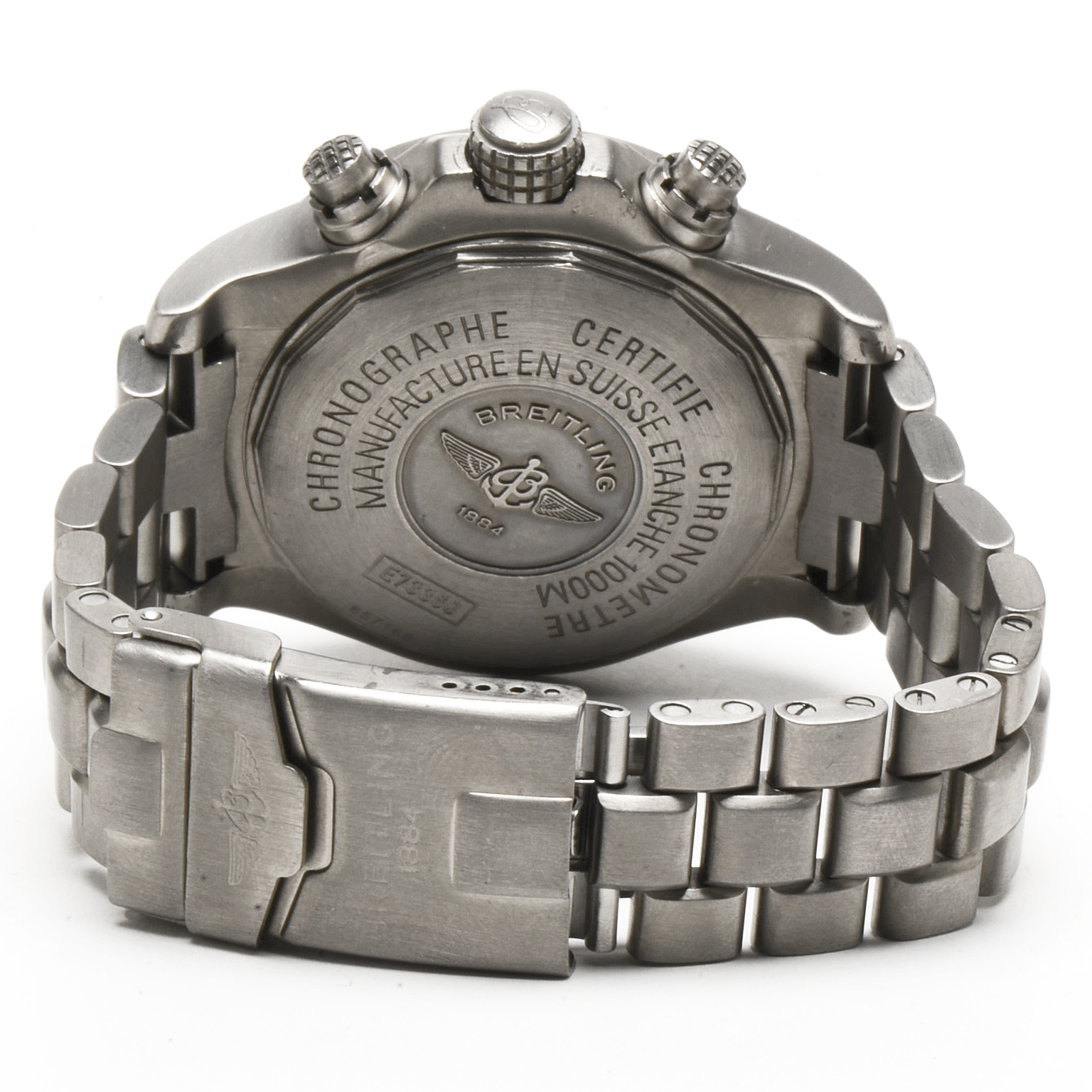 Breitling Chrono Avenger M1 Titanium 44mm White SuperQuartz Watch