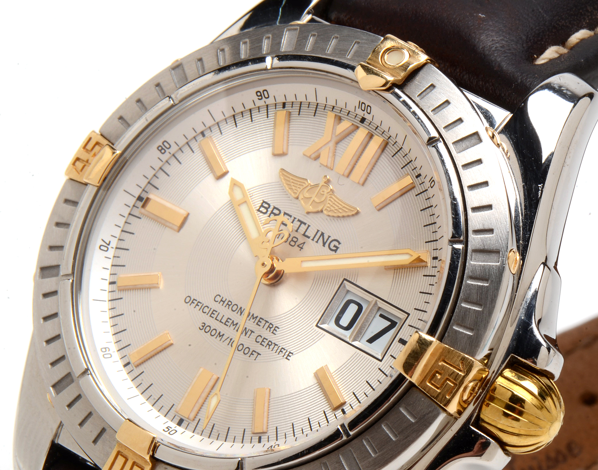 Breitling Windrider Cockpit 41mm 18K Gold & Steel Automatic Watch