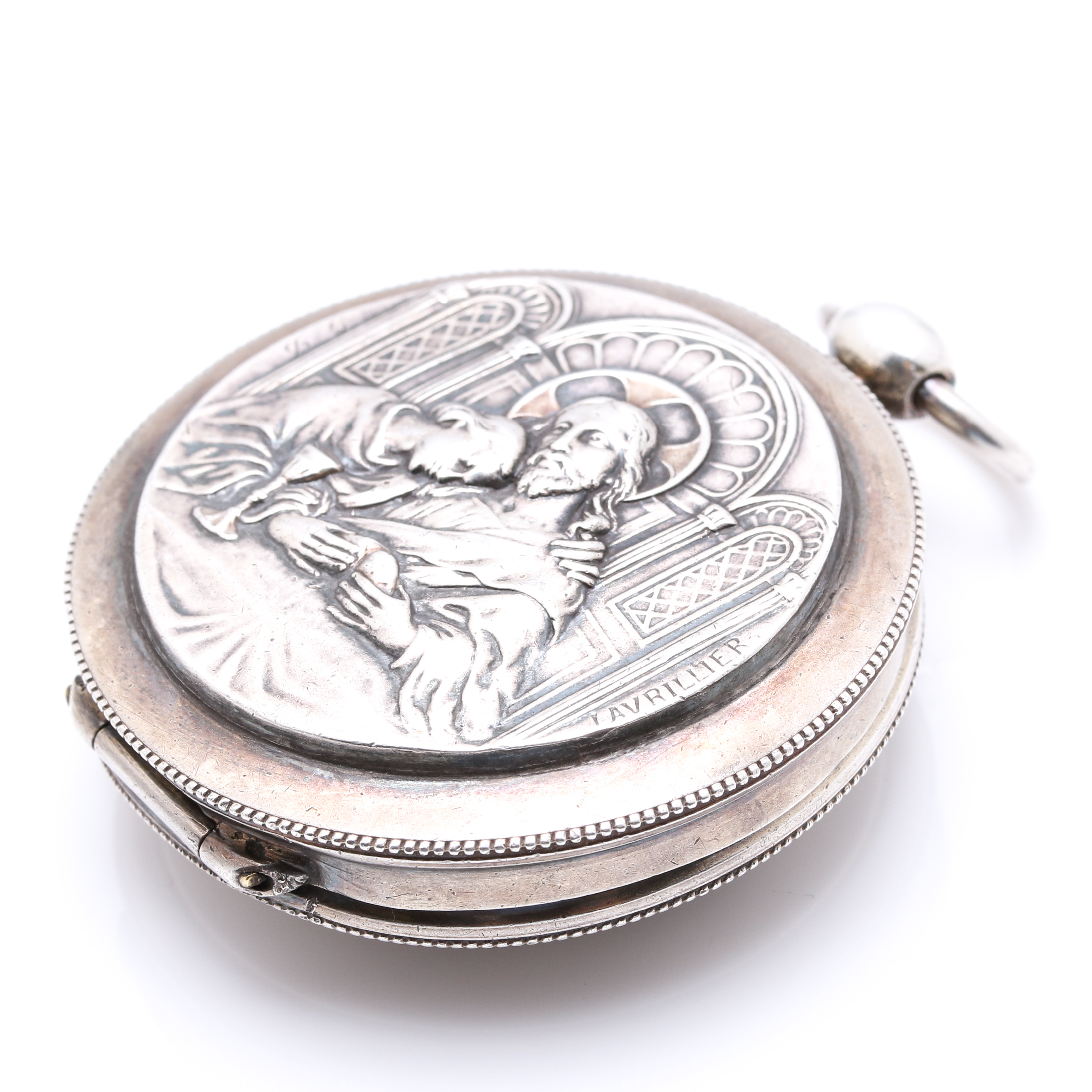 Antique Sterling Silver Rosary Case
