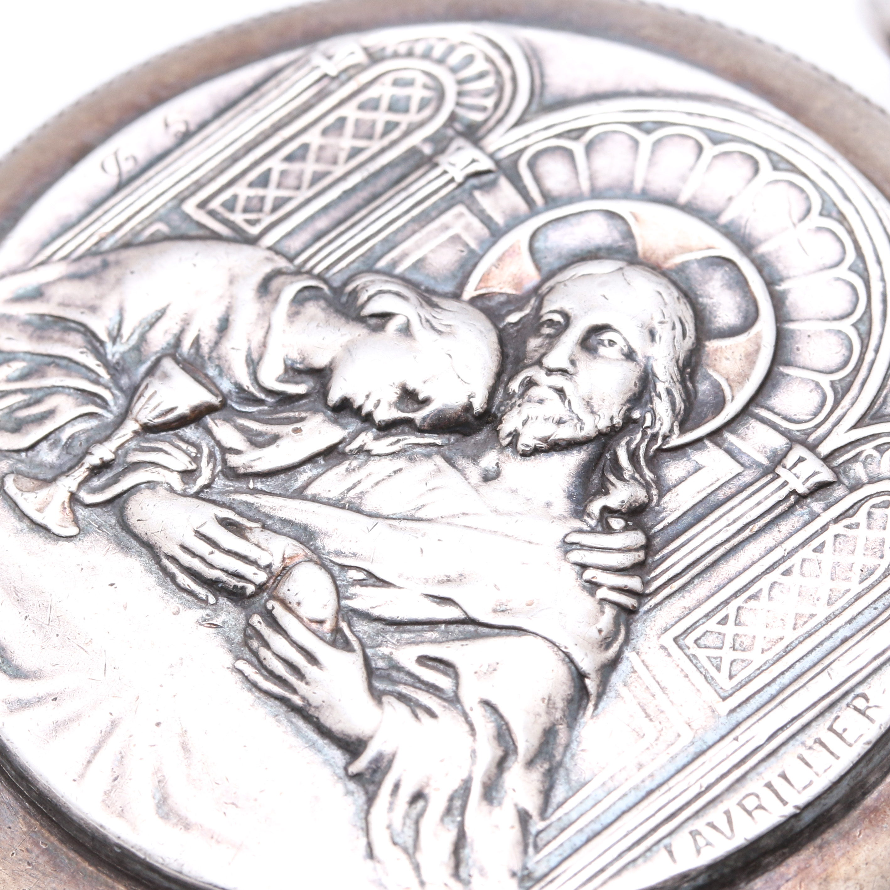 Antique Sterling Silver Rosary Case