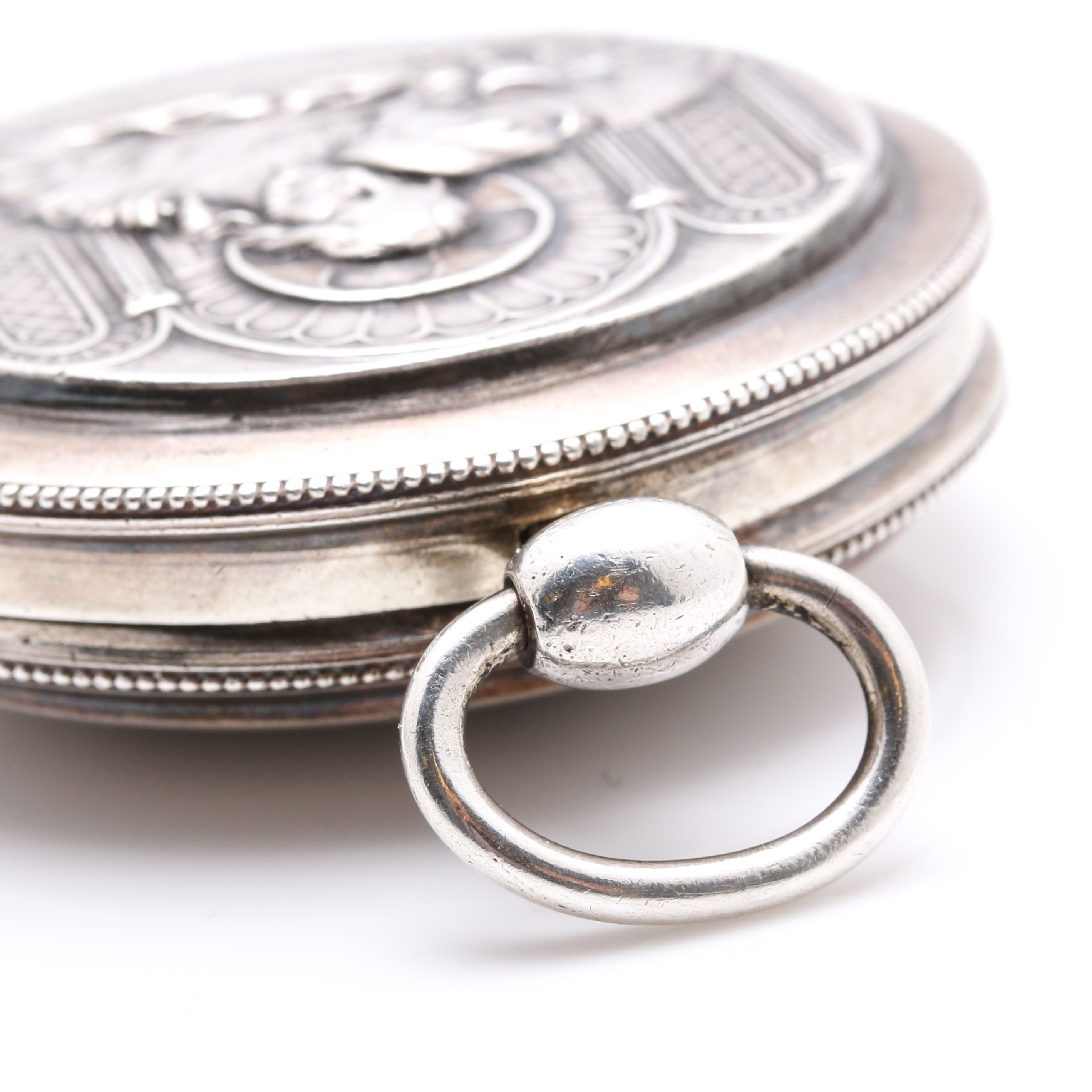 Antique Sterling Silver Rosary Case