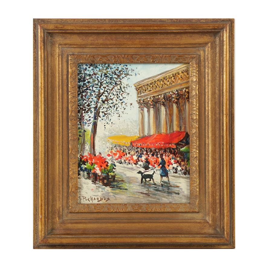 Gena Pechaubes Oil Painting on Canvas "Paris"