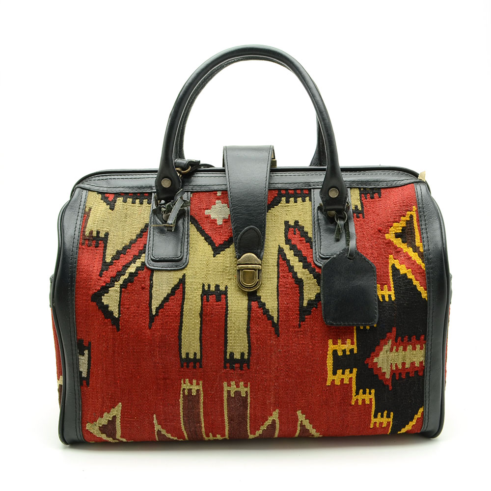 Yun Art Turkish Kilim Carpet Bag