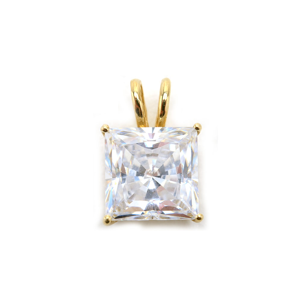 14K Yellow Gold Jewelry with Cubic Zirconia Stones