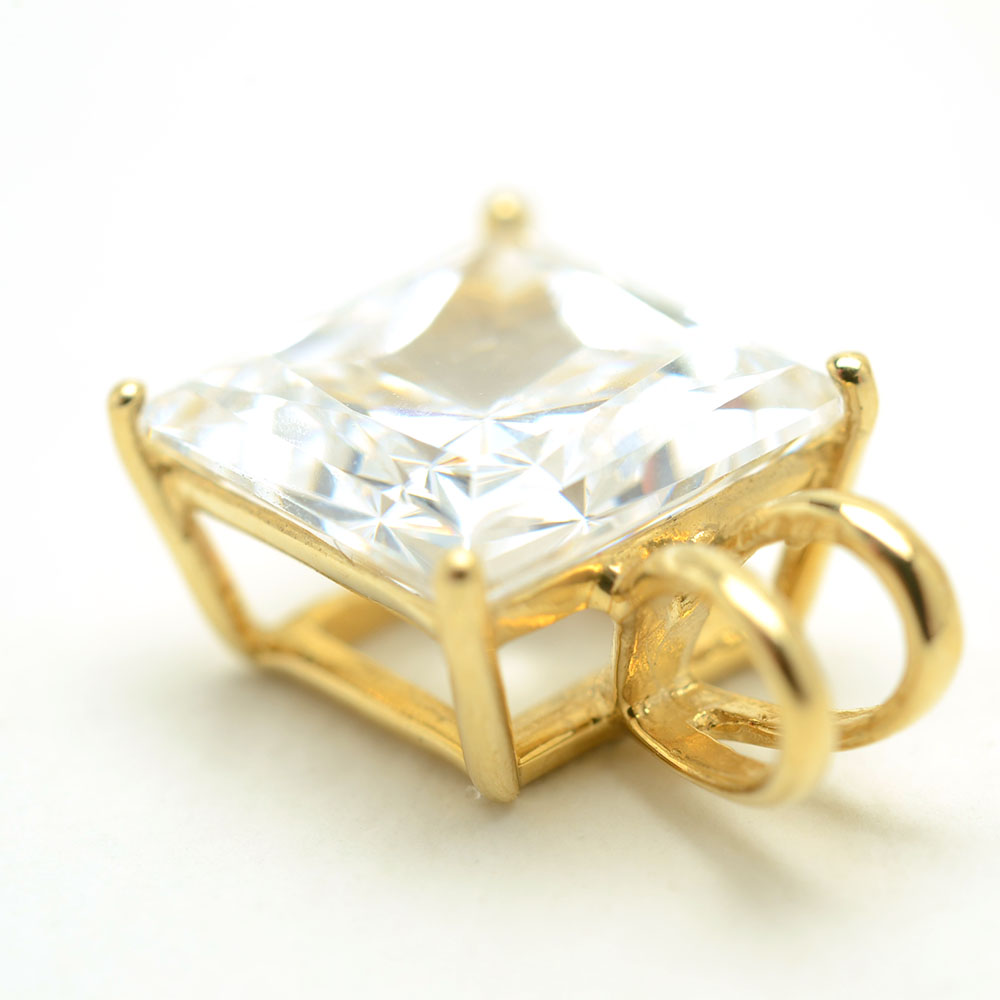 14K Yellow Gold Jewelry with Cubic Zirconia Stones