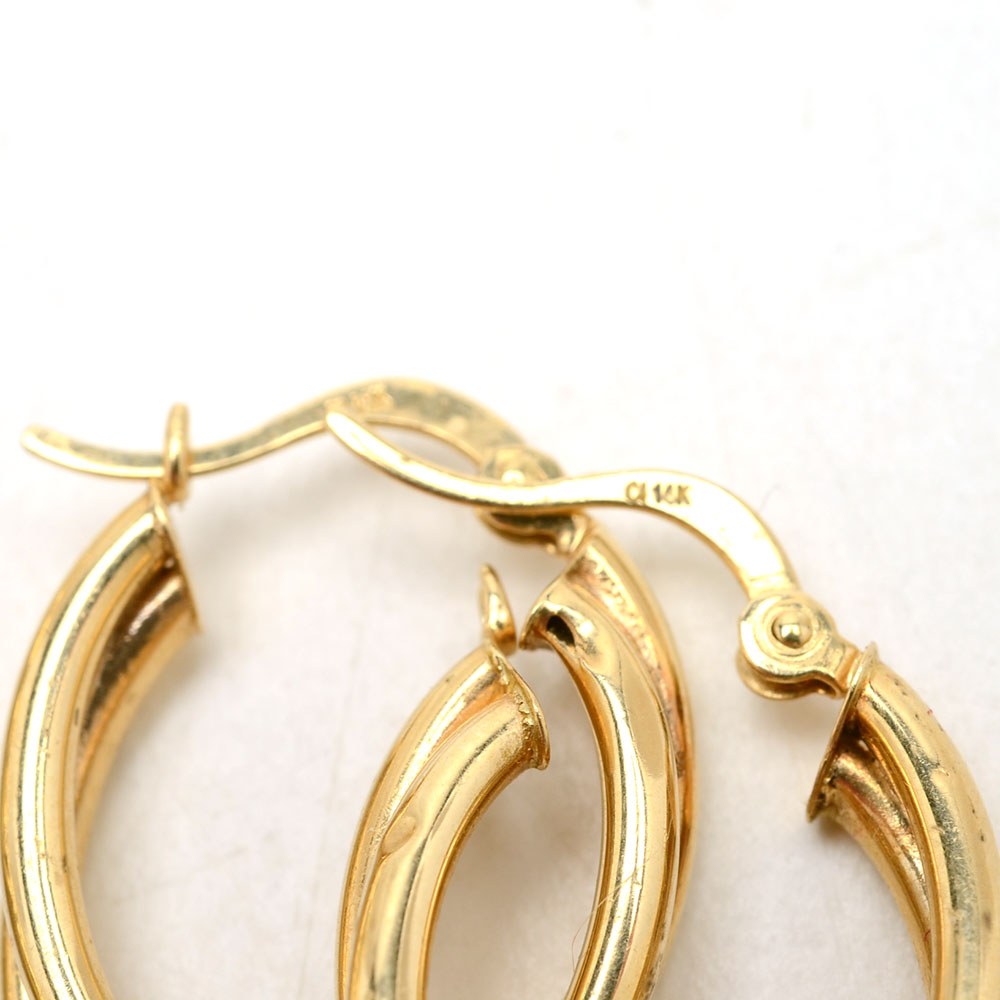 Group of 10K and 14K Yellow Gold Jewelry