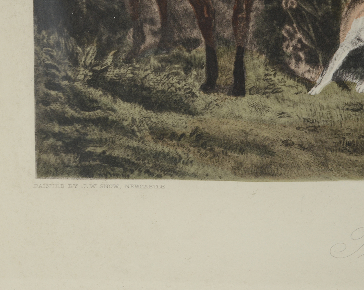 Collotype After Engraving J.W. Snow's "The Meet at Blagdon"