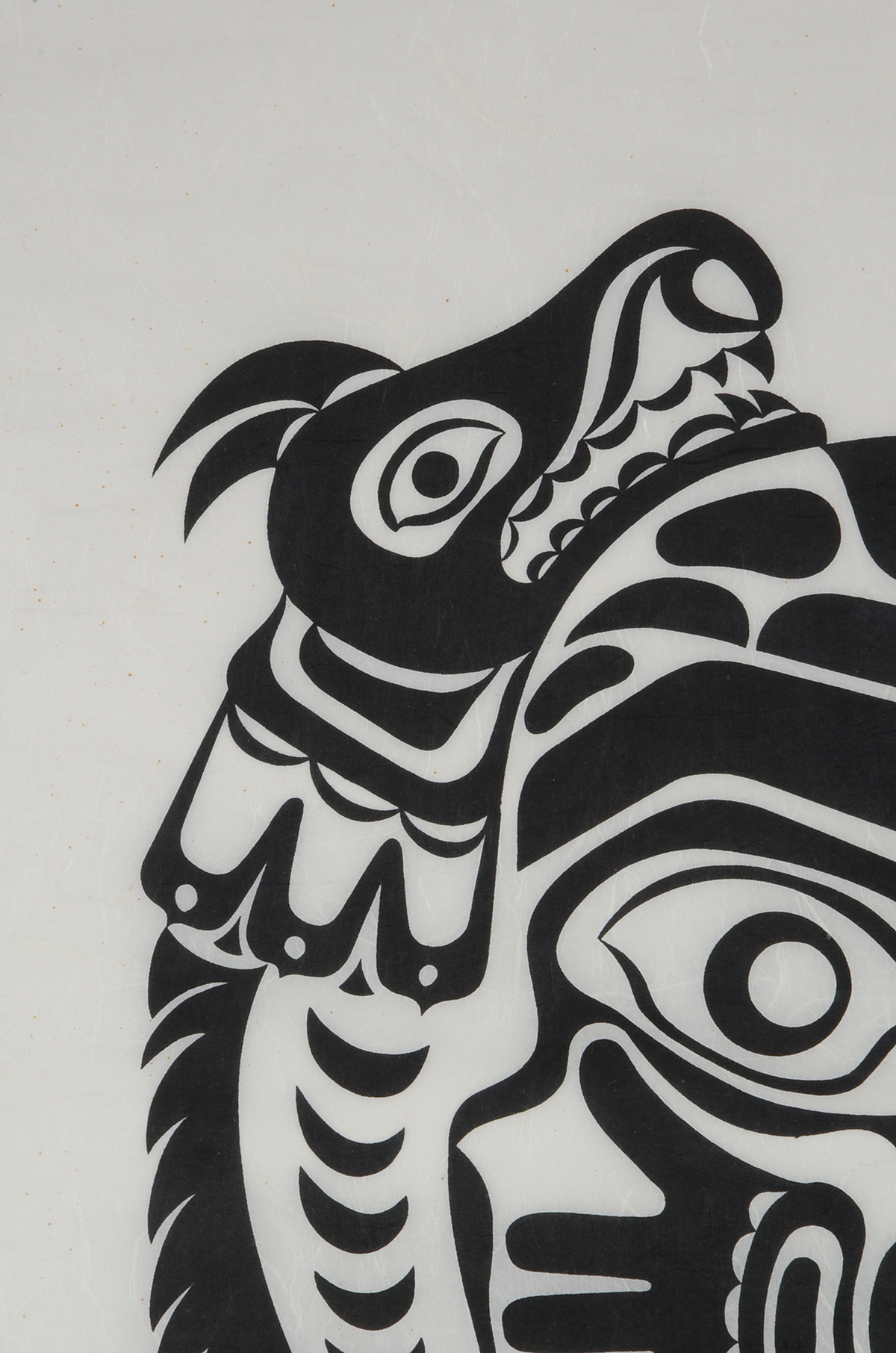 C. B. Greul Tribal Woodcut on Japon