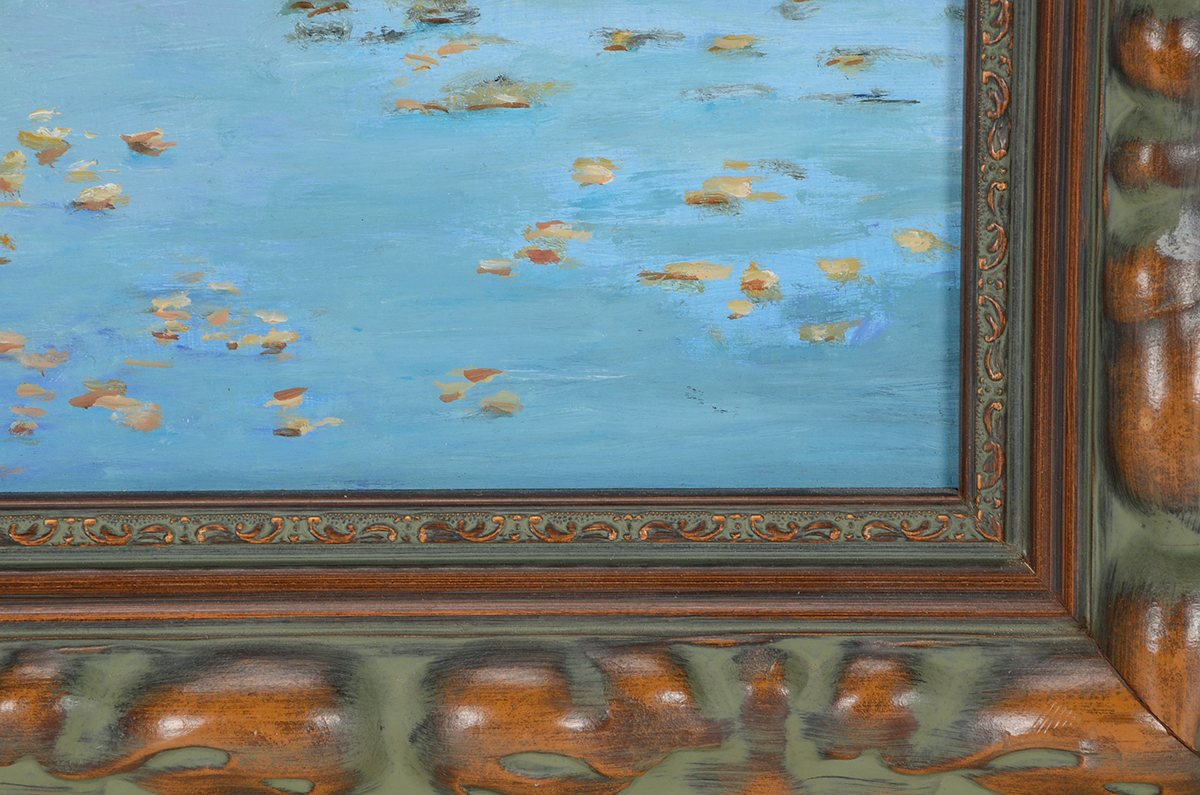 E. Auladell Original Oil Landscape on Wood Panel