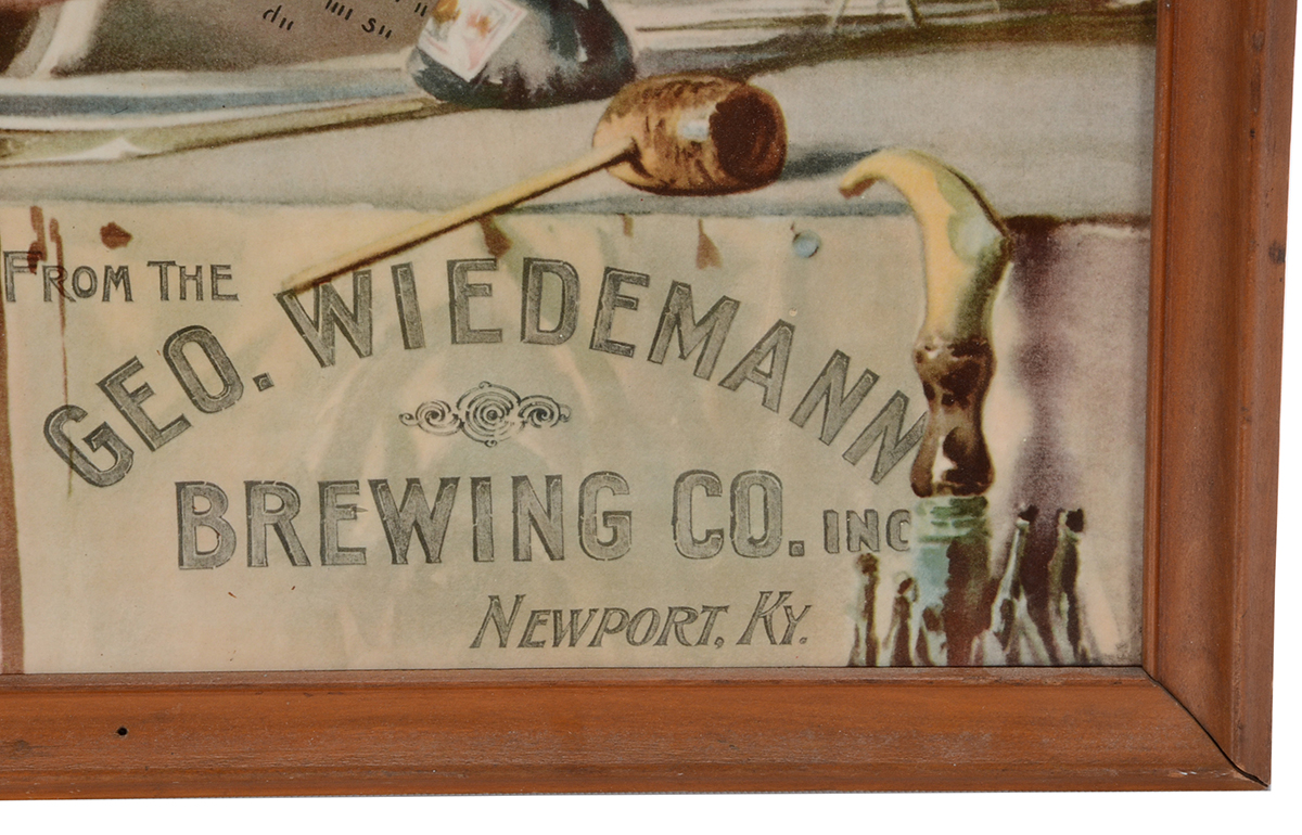 Offset Lithographic Reproduction of 1895 Advertisement for George Wiedemann Brewing Co.