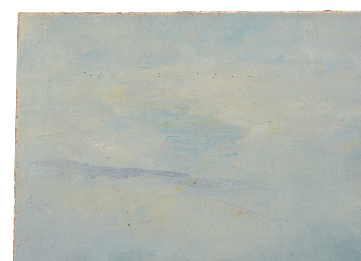 Dora McCollister Original Oil Coastal Scene on Canvas Board