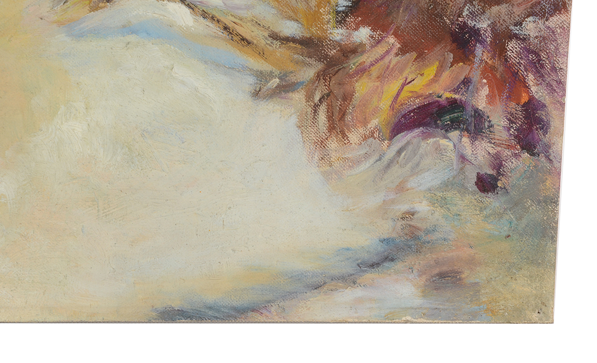 Dora McCollister Original Oil Coastal Scene on Canvas Board