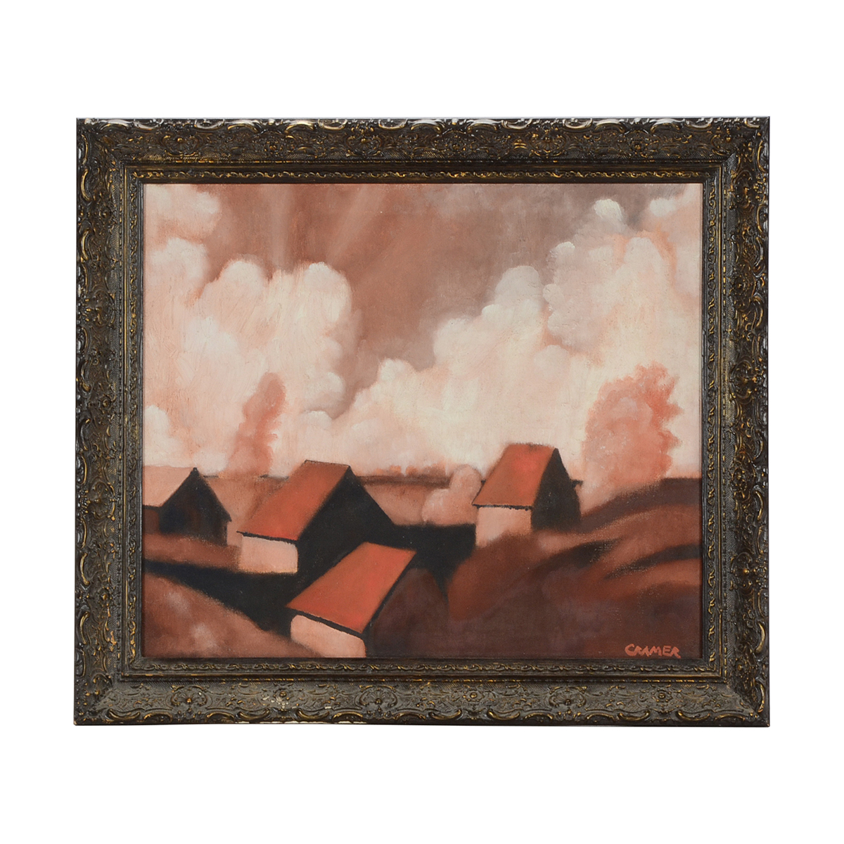 David Cramer Original 1972 Oil Painting on Canvas