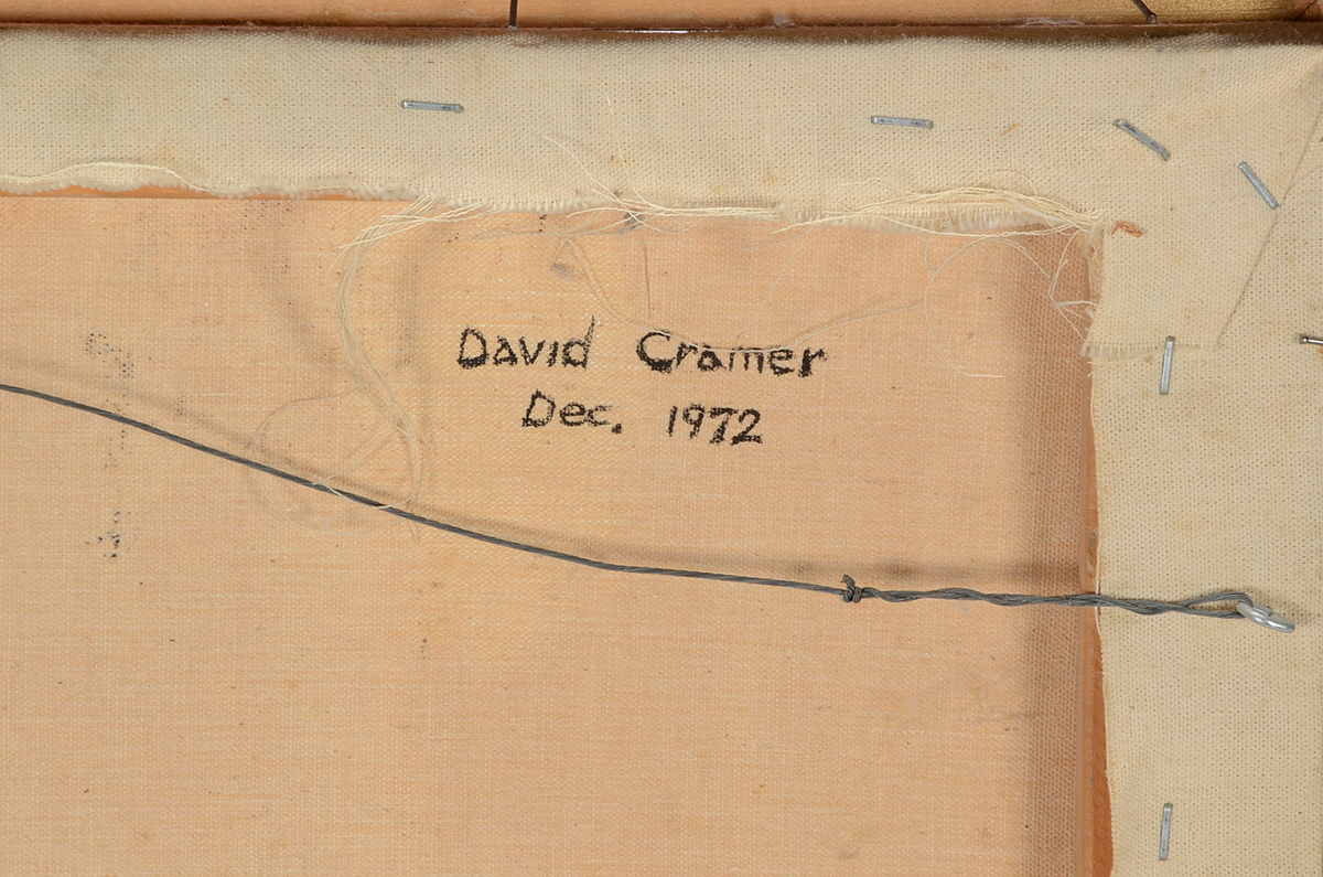 David Cramer Original 1972 Oil Painting on Canvas