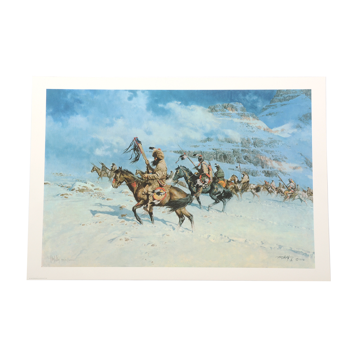 Frank McCarthy Signed Limited Edition Offset Lithograph "Snow Moon"