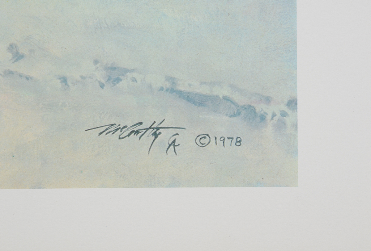 Frank McCarthy Signed Limited Edition Offset Lithograph "Snow Moon"